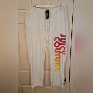 Juicy Couture Cropped Terry Joggers, NWT